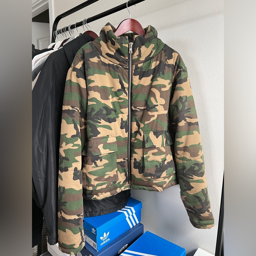 ✅ RHUDE Style MNML slightly cropped Puffer Jacket Camo